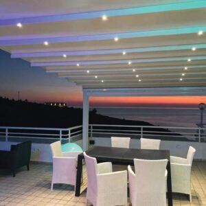 Pergotenda per strutture in Legno modello top sky Singola