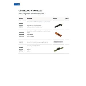 Catenacciolo terminale alluminio