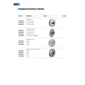 Puleggia ferro rullo 60 perno interno Ø20