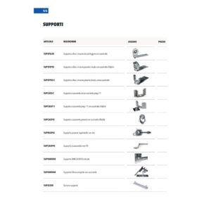 Supporto cassonetto senza cuscinetto